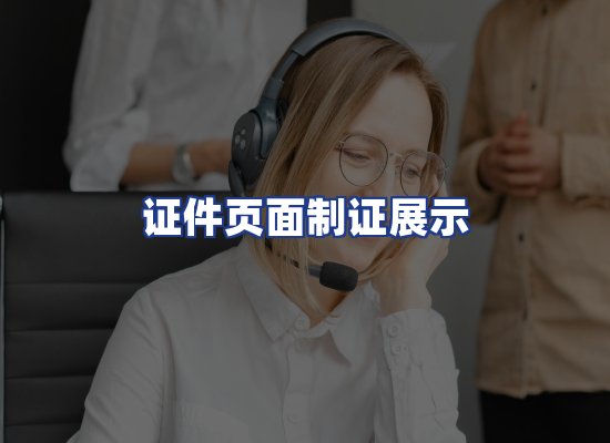 证件页面制证展示